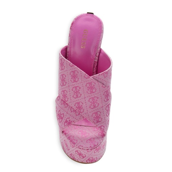 Monogram Wedge-Heel Sandals - Picture 6 of 6